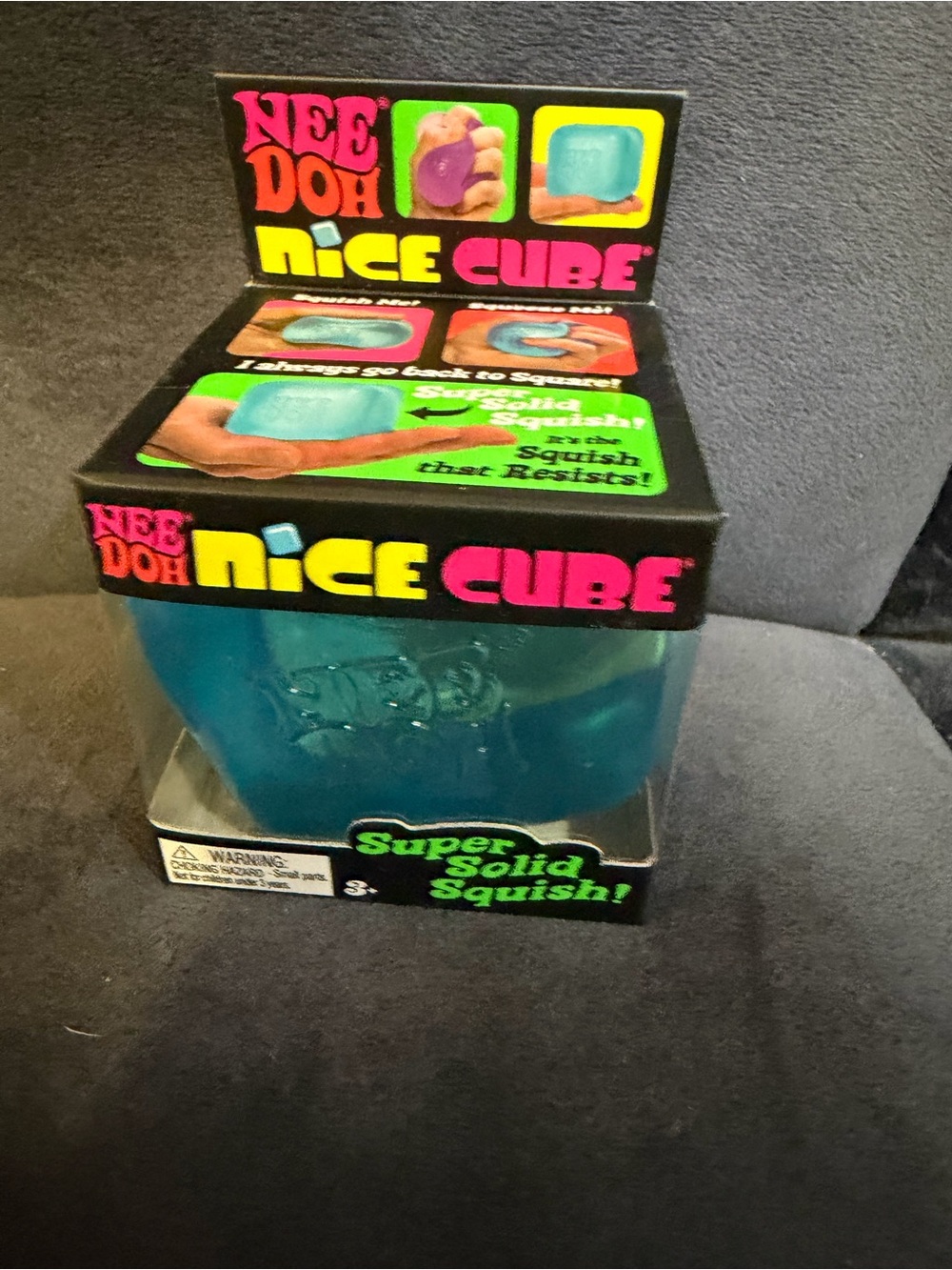 Nee doh Nice Cube - Blue Kids Squishy Toy